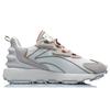 Кроссовки мужские Li Ning Zhu Long Classic с низким верхом, амортизирующие, прочные, белые, серые AGCQ623-5