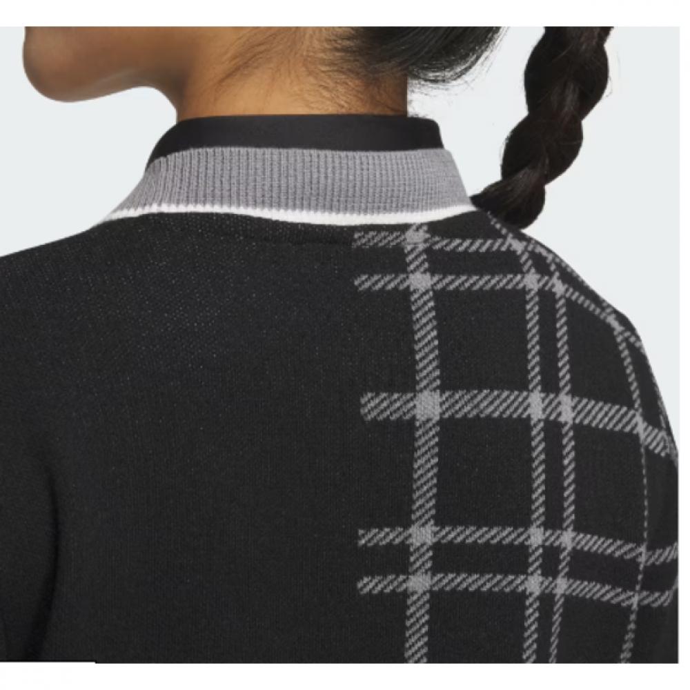 Adidas Гольф 24fw женский S Pulley faShion 3S клетчатый кардиган iS4754