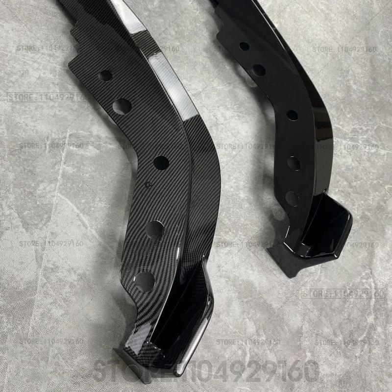 Gloss Black Car Front Bumper Splitter Lip For BMW 3 Series G20 G21 320i 330i 2019-2022 M Sport Diffuser Guard Body Kit Cover