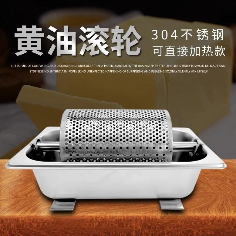 Колесо для масла для равномерного распределения расплавленного масла из нержавеющей стали, роликовый дозатор, кухонные гаджеты, инструмент для американского бургера, инструмент для выпечки и кондитерских изделий