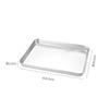 Kitchen Rectangle Stainless Steel Food Storage Serving Trays Sausage Noodles Fruits Dish Restaurant Hotel Metal Dinnerware Plate