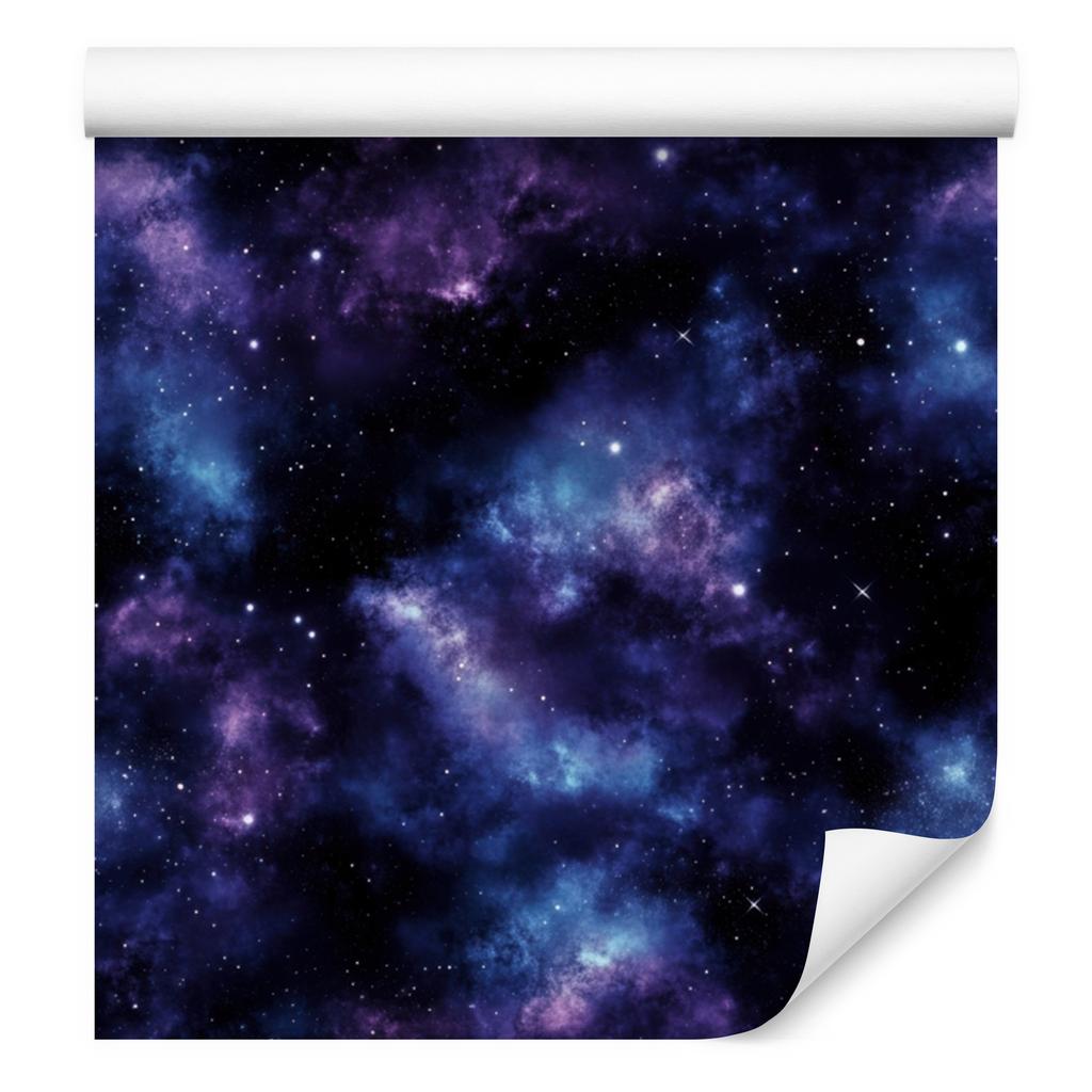 Watercolor Galaxy Wallpaper Navy Blue, Black, Blue and Indigo 50x1000