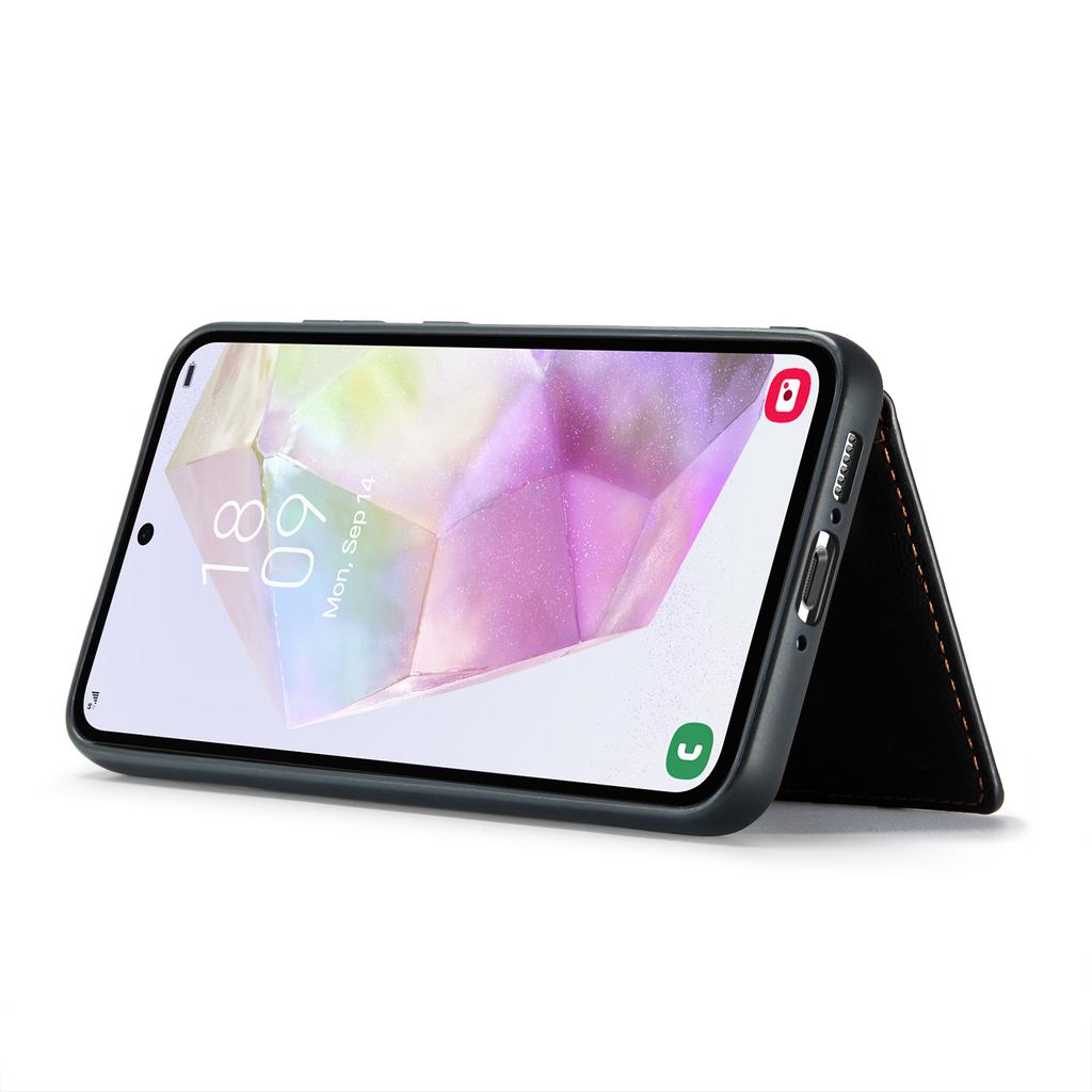 Чехол для Samsung Galaxy A35 5G с карманом для карт, ретро кожа+ТПУ, чехол для телефона