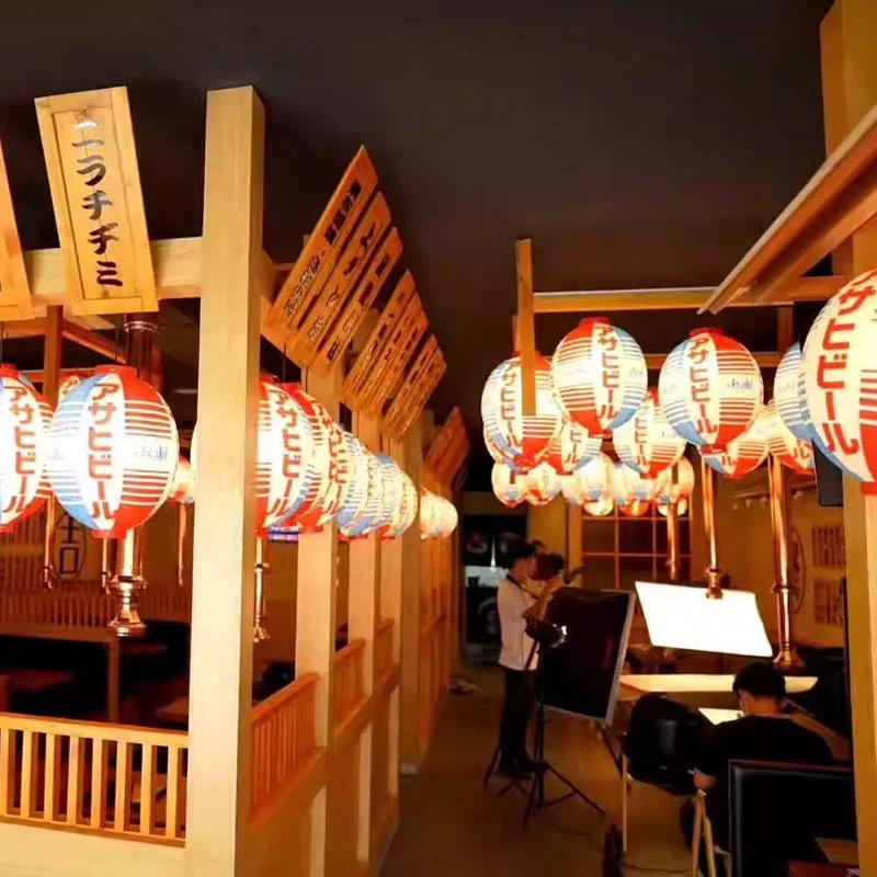 30 см японский Izakaya уличный водонепроницаемый декоративный фонарь для суши Sake Lamian лапша Salmon Kitchen Restaurant Рекламный фонарь
