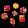 7 шт./лот, многогранные игральные кости из смолы D&D D4 D6 D8 D10 D% D12 D20, многогранные игральные кости TRPG, настольные игры