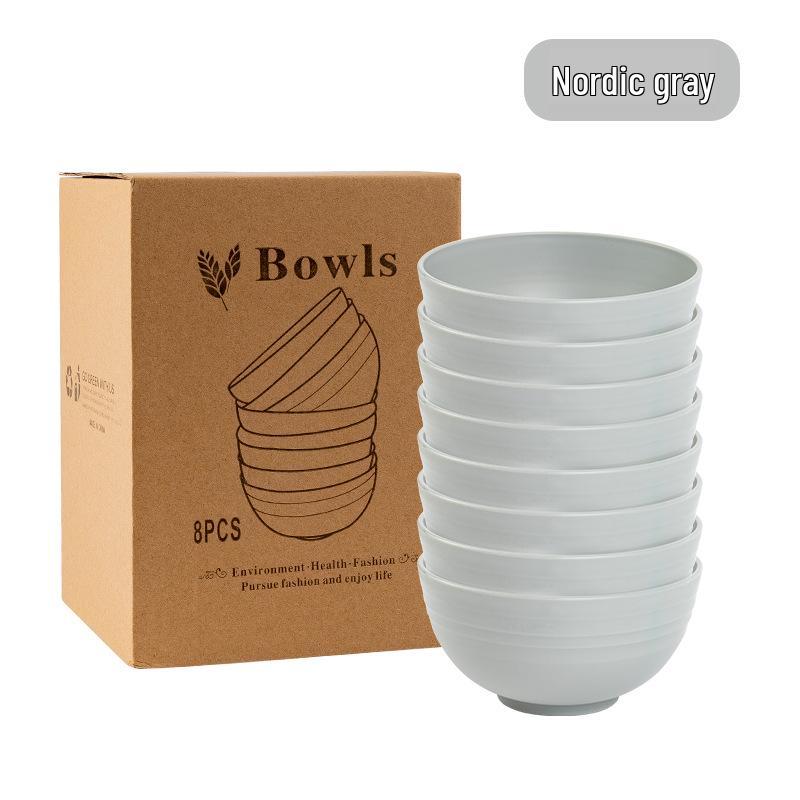 Японская круглая миска 15 см: Подходит для микроволновой печи, Защищен от падений, Идеально для супа, лапши или фруктового салата.