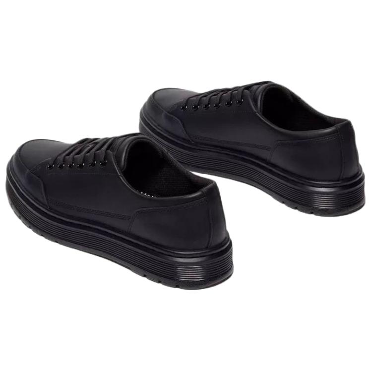 Доктор. Dr. Martens Brookline Кожаные Удобные Универсальные Низкие Повседневные Ботинки Унисекс Повседневная Обувь Черный 41542001