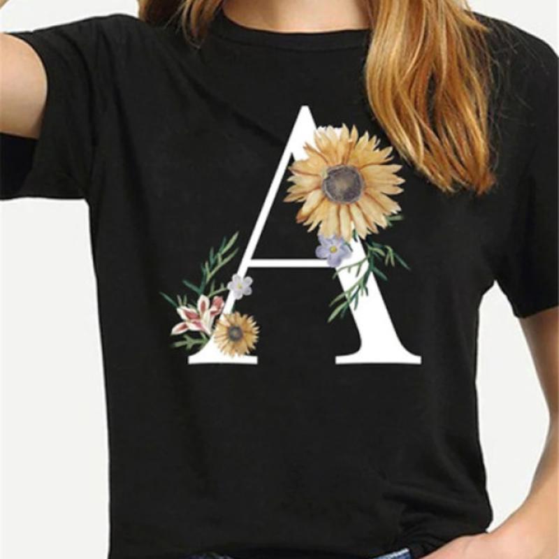 2023 New Women's Summer Short Sleeve T-shirt 3D Floral Print Round Neck Loose Casual Style T-shirt