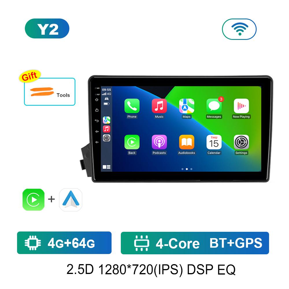 Carplay Автомобильный Радио Мультимедийный Плеер WiFi для SsangYong Actyon C100 2005 - 2011 GPS Navi 4G HD Экран Android Система Головное Устройство