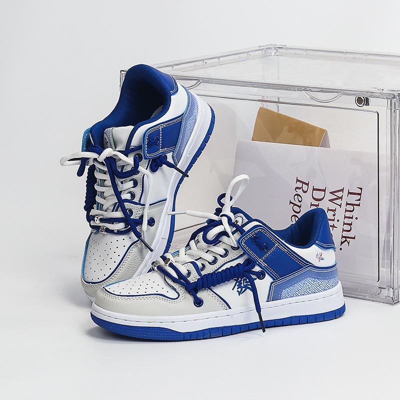 Мода 2024 года, весна и осень, стиль Guofeng Facai Board Shoes для мужчин и женщин с небольшими дышащими повседневными туфлями в стиле ретро, спортивная обувь