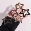 Geometric Star Side Clip Y2k Hollow Hair Clip Personality Rhinestone Star BB Clip\  Photograph