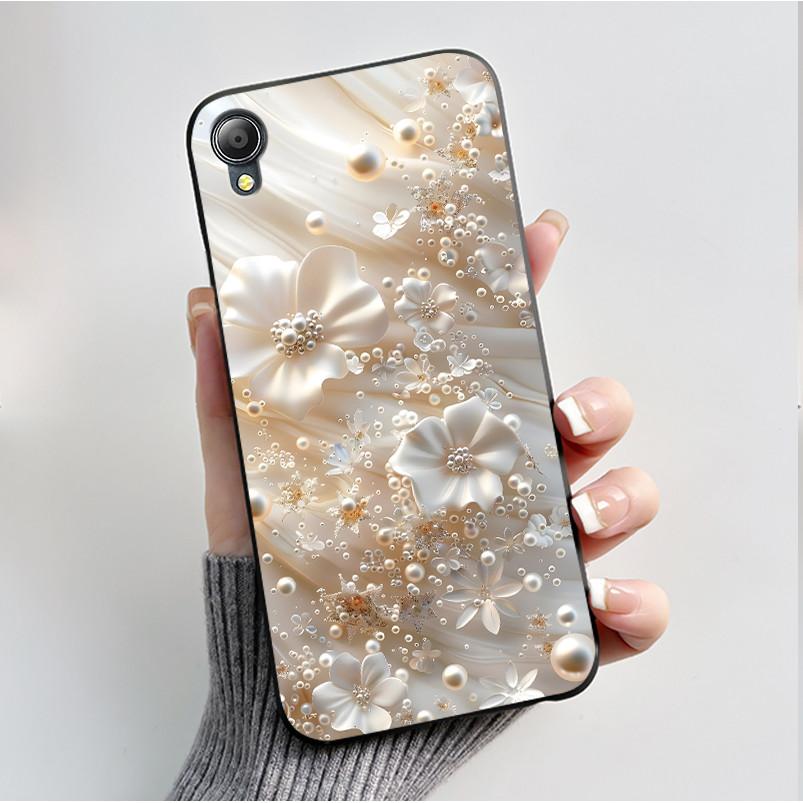 For Asus Zenfone Live (L1) ZA550KL Case Soft Silicone Black Shell Cover Funda Cute Flower Cartoon Printing Phone Casing Capa