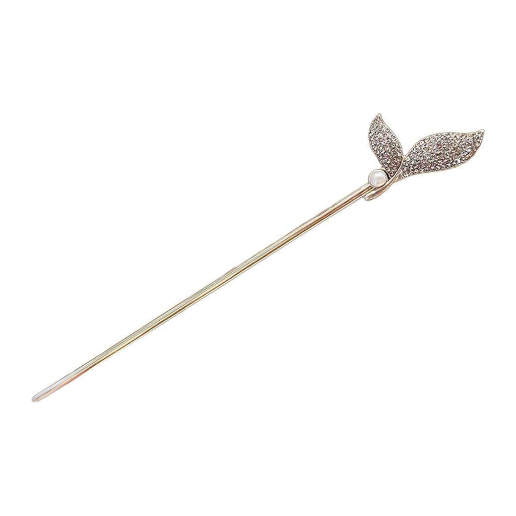 Pearl Mermaid Hairpin Alloy Hair Stick Wedding Party Accessory Pearl Hair Clip for Women Elegant Hairpin Bridal Hair Sticks