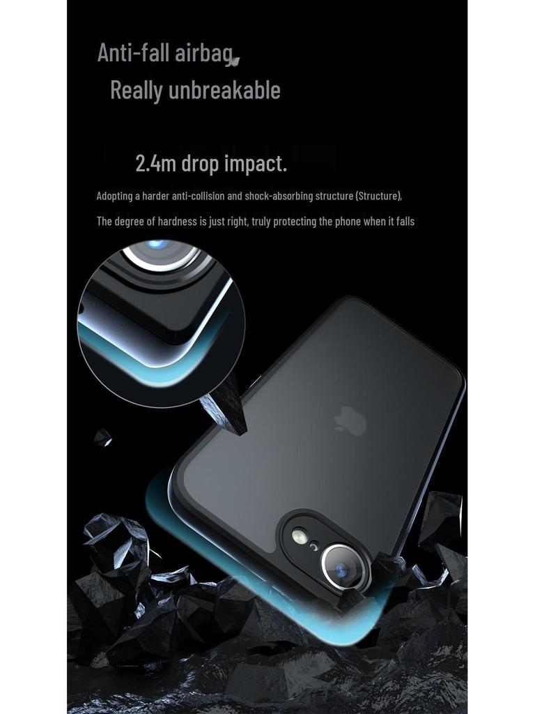 Матовый чехол-подушка с ощущением кожи для iPhone 17/SE4/Apple 16e