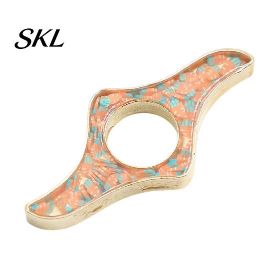 Eye-catching Glitter Bookmark Book Page Holder, Thumb Ring Holder for Reading, Smooth Edge Metal Opener Reading Accessory Students Readers