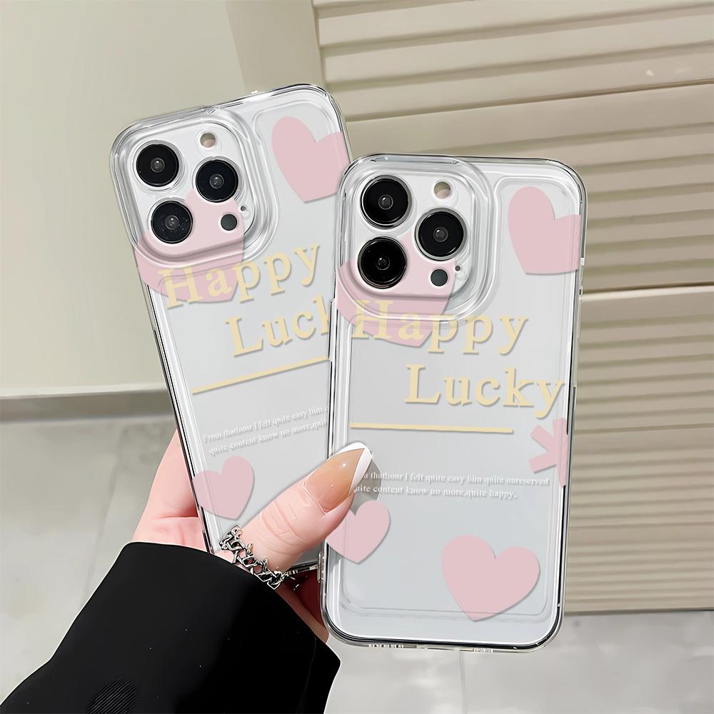Розовый чехол-сердечко для iPhone 15 14 13 Pro max Чехол для Samsung 11 12 X XS XR 7 8 Plus Чехол Funda Coque Бампер Оболочка