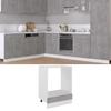 Built in Oven Cabinet Lyon Concrete Grey 60 x 46 x 81.5 cm Particleboard