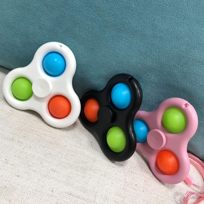 Игрушки для снятия стресса для детей и взрослых, сенсорные игрушки для аутистов, простые игрушки-непоседы с ямочками, брелок