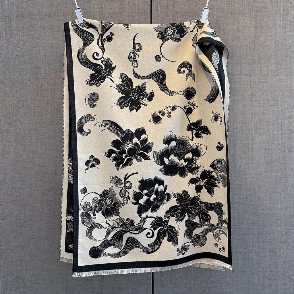 Casual Fashion Brand Designers Neckerchief Winter Women Warm Scarf Cashmere Shawl Wrap Bufanda Poncho Echarpe Pashmina Stoles