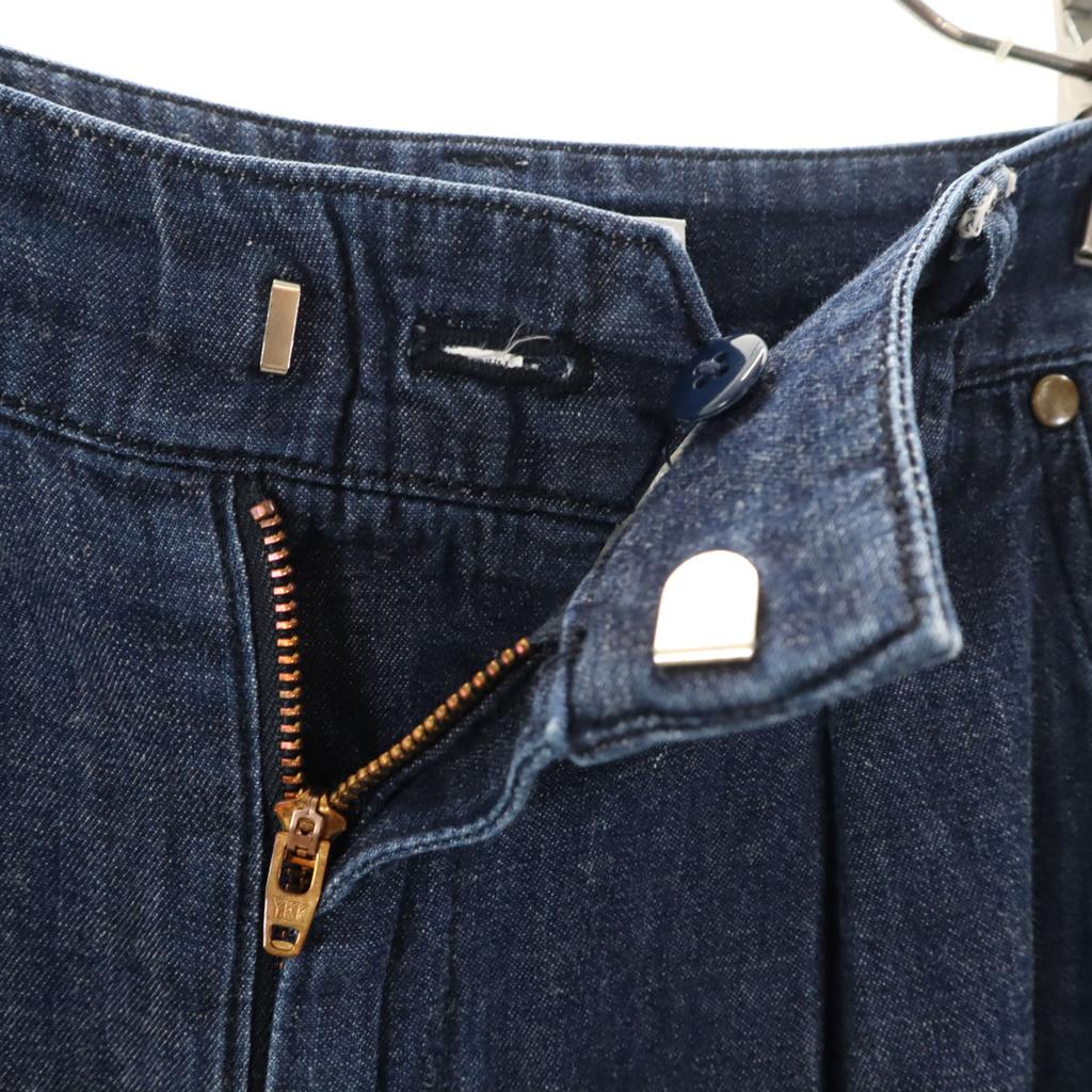 BEAUTY&YOUTH UNITED ARROWS Made In Japan Linen Blend Wide Pants M Navy Women Used