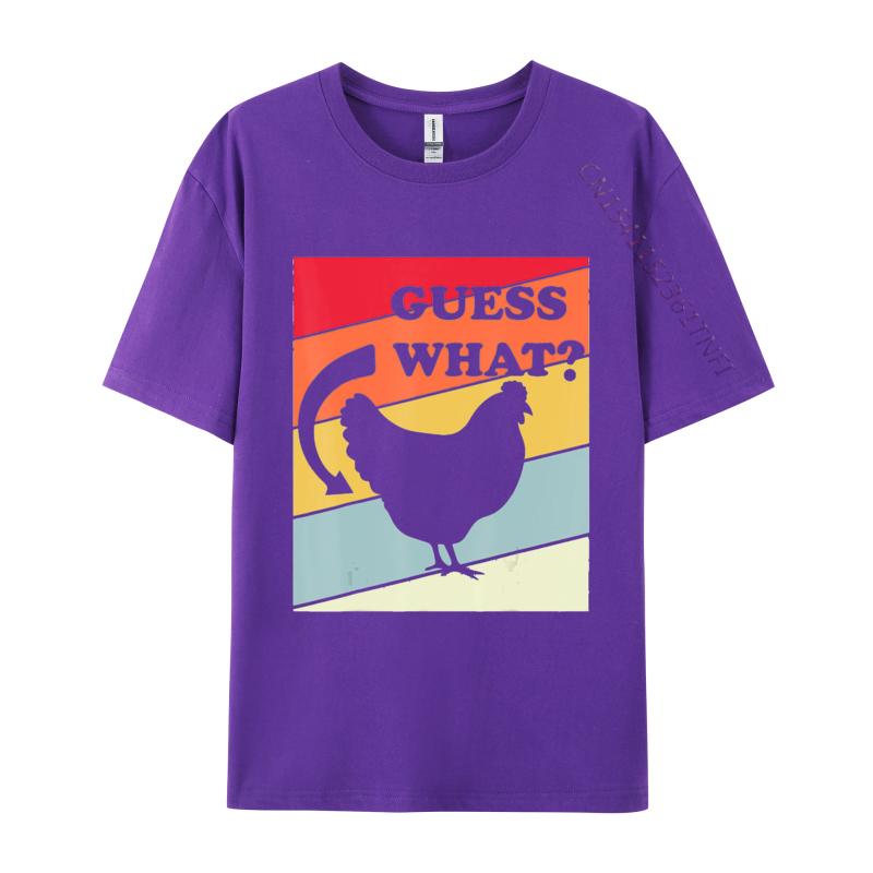 Guess What Chicken Butt TShirt Humor Hilarious Rooster Youth Tops T Shirt Printed T Shirts Cotton Hip Hop