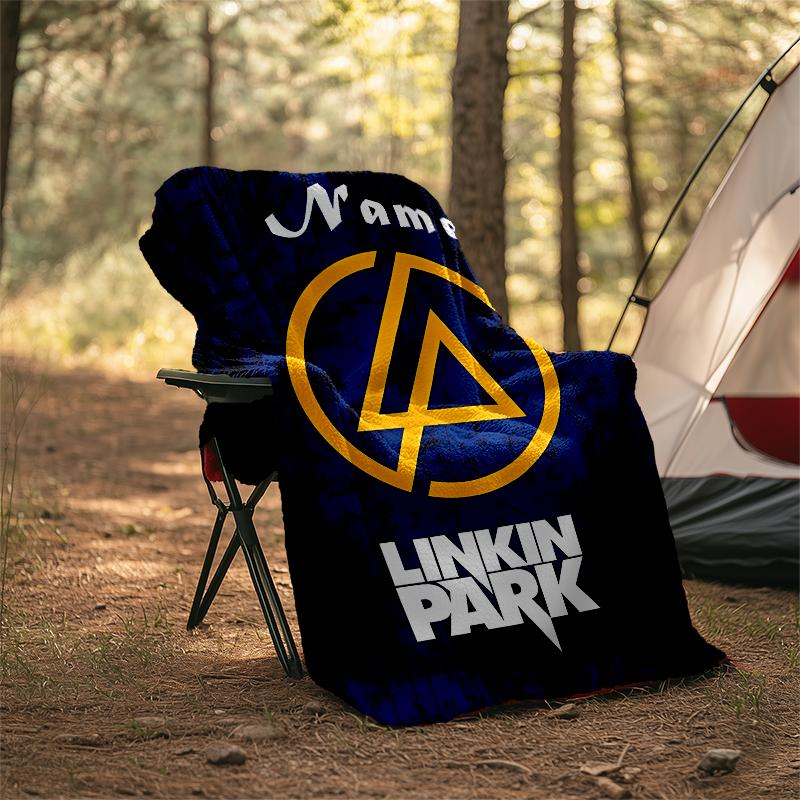 Personalized Custom Name Blanket - Linkin Park Print Design,Blanket for Sofa,Bed,Travel,Camping - Soft and Warm, Great Gift