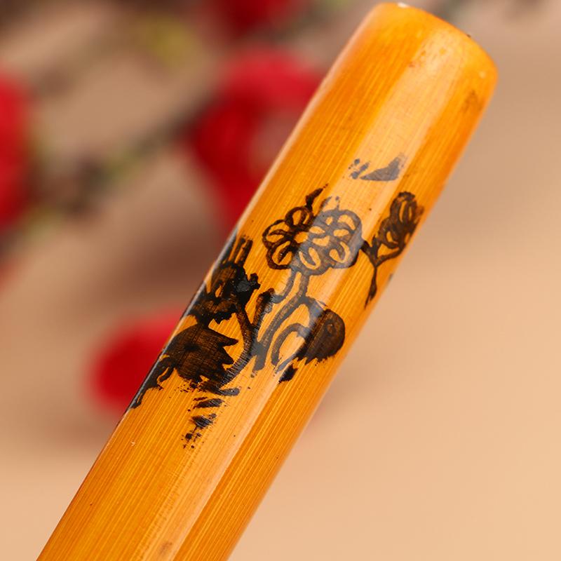 1 шт. Китайская традиционная 6-дырочная бамбуковая флейта, вертикальная флейта, кларнет, студенческий музыкальный инструмент, флейта деревянного цвета для начинающих