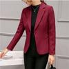 Весенне-осенний профессиональный универсальный костюм с длинными рукавами, темпераментный приталенный маленький пиджак, женский короткий стильный женский костюм