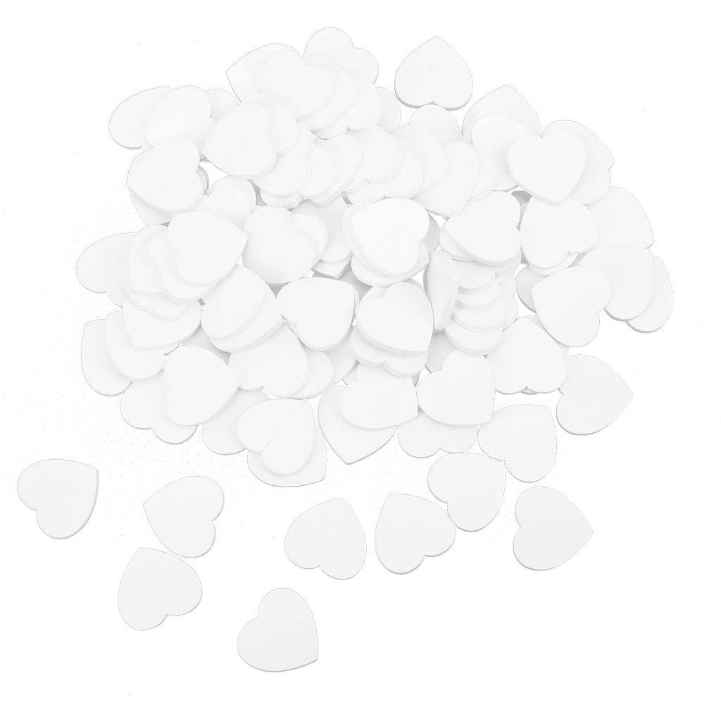 100 шт. Деревянная щепа 20 мм в форме сердца DIY поделки деревянные украшения для праздника свадьбы