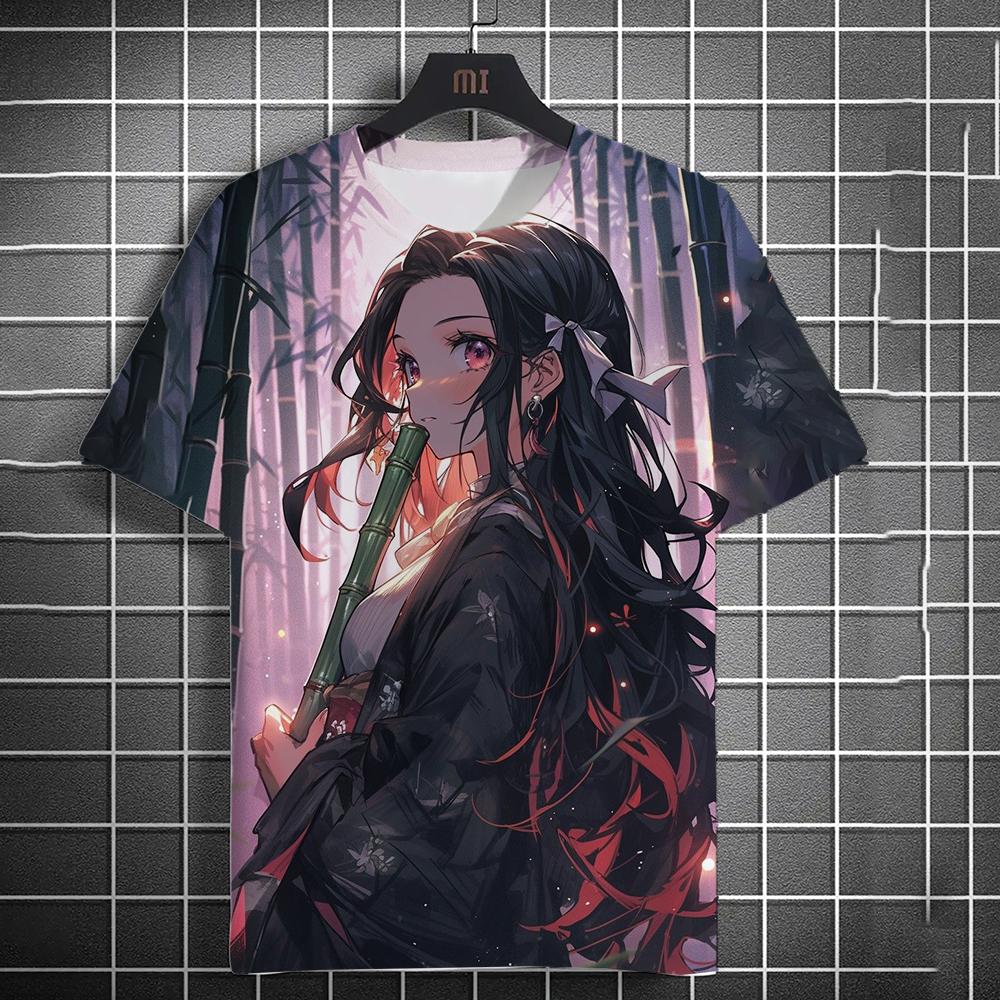 3D Men's Anime Printed Fashion Casual Short Sleeve T-Shirt Home Clothes Anime Summer Short Sleeve High Quality T-Shirts