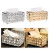 Napkin Dispenser Square Crystal Cube European-style Tissue Box Bedroom Office Hotel Cafe Coffee Bar Napkin Box