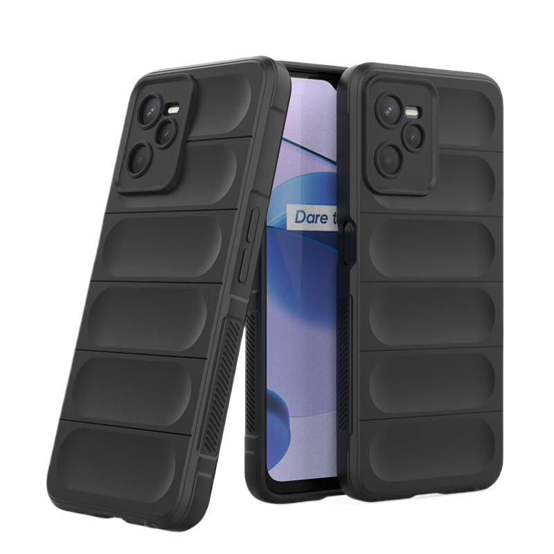 Чехол для OPPO Realme Narzo 50A Prime 4g Задняя крышка Чехол для телефона Жидкий силикон Противоударный Бронечехол Funda Coque