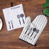 2pc/set Oven Mitt Table Pad Heat Resistant Thickened Kitchen Gloves Pot Holder Soft Inner Lining