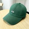 Minimalist style letter embroidery versatile soft top baseball cap casual Japanese and Korean style embroidery cap men's and women's models