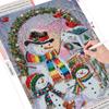 5D DIY Diamond Painting Full Drill Snowman Diamond Mosaic Embroidery Cartoon Picture Of Rhinestone Christmas Decoration