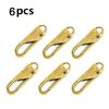 2/6/12pc Zipper Slider Puller Instant Zipper Repair Kit Replacement For Broken Buckle Travel Bag Suitcase Zipper Head DIY Sewing Craft