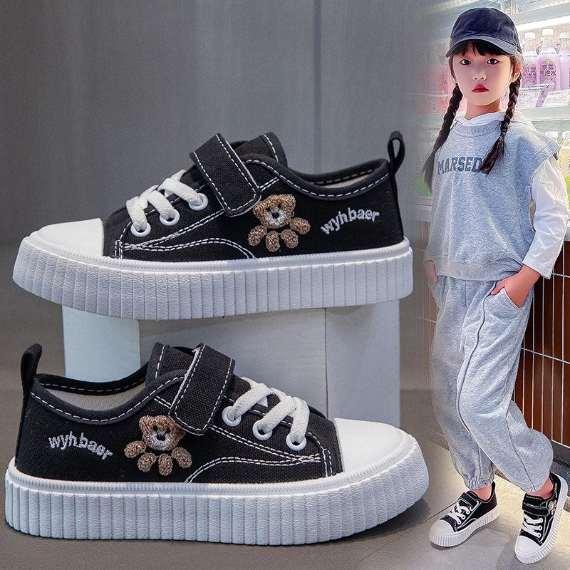 Children's Canvas Shoes Spring and Autumn Boys and Girls Casual Shoes Canvas Student Shoes Soft Sole