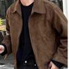 Maillard Wears American Retro Brown Coffee Suede Jacket Мужская винтажная короткая летная куртка весна-осень