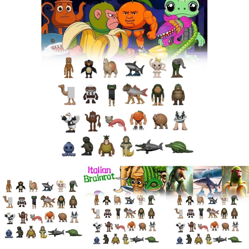 Итальянский Мозголом Коллекционный Набор Фигурок Из ПВХ Для Коллекционирования и Подарков