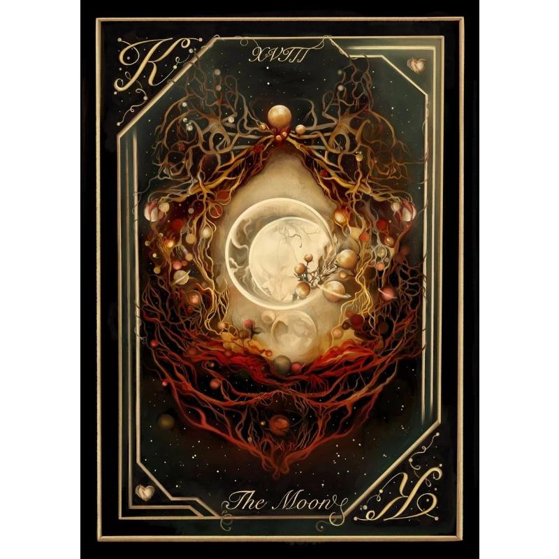 Винтаж Влюбленные, Солнце, Звезда, Луна, Сердце Карты Таро Плакаты и принты Холст Картина Настенные картины Домашний Декор Комнаты Подарок