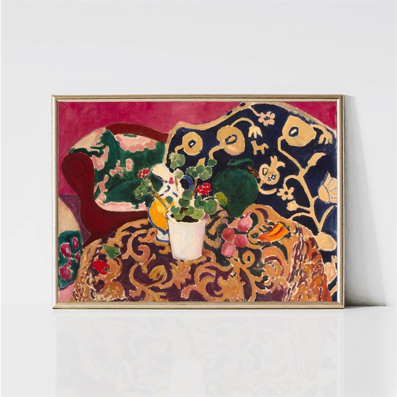 Анри Матисс Классические Работы Цветной Пейзаж Постер Портрет Женщины Кошка Цветок Печать на Холсте Настенное Искусство для Комнаты Домашний Декор