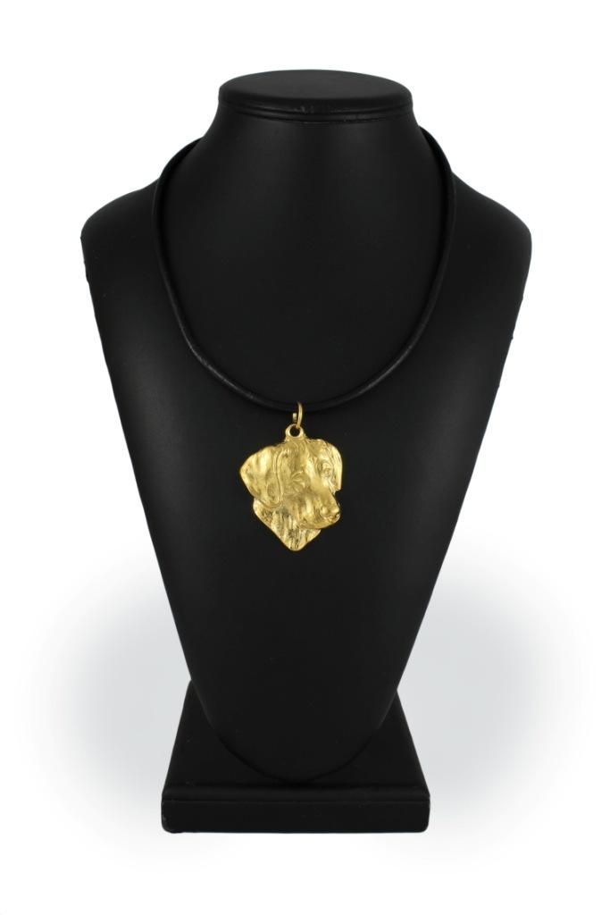 Rhodesian Ridgeback, African Lionhound - necklace with a dog in a gift box, gold-plated pendant for a dog lover, striking jewelry by Art-Dog