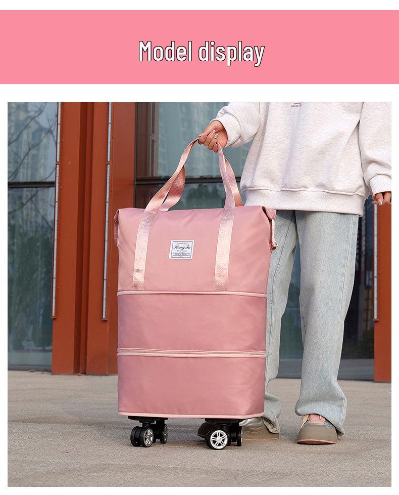 Expandable Wheeled Travel Bag for Business Trips and Short Commutes