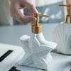 Creative Ceramic Starfish Lotion Bottle Bathroom Accessories Shampoo Moisture Bottling Household Sanitizer Press Soap Dispenser