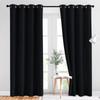 Solid Colors Blackout Curtains Insulated Windproof Room Darkening Drapes For Bedroom Living Room Decoration