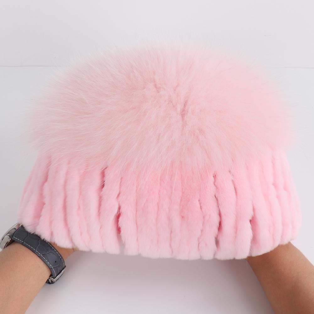 Новая женская зимняя роскошная шапка из натурального меха кролика рекс, шарф, 2 шт., вязаная шапка из меха кролика рекс, шапка из натурального лисьего меха, шарфы, комплекты