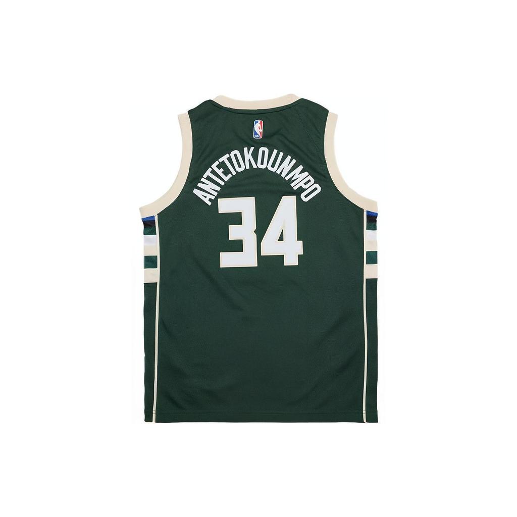 Nike Молодежная баскетбольная майка NBA с буквенным принтом и номером, быстросохнущая, детская, зеленая 3Z2B7BZ2P-BCKGA