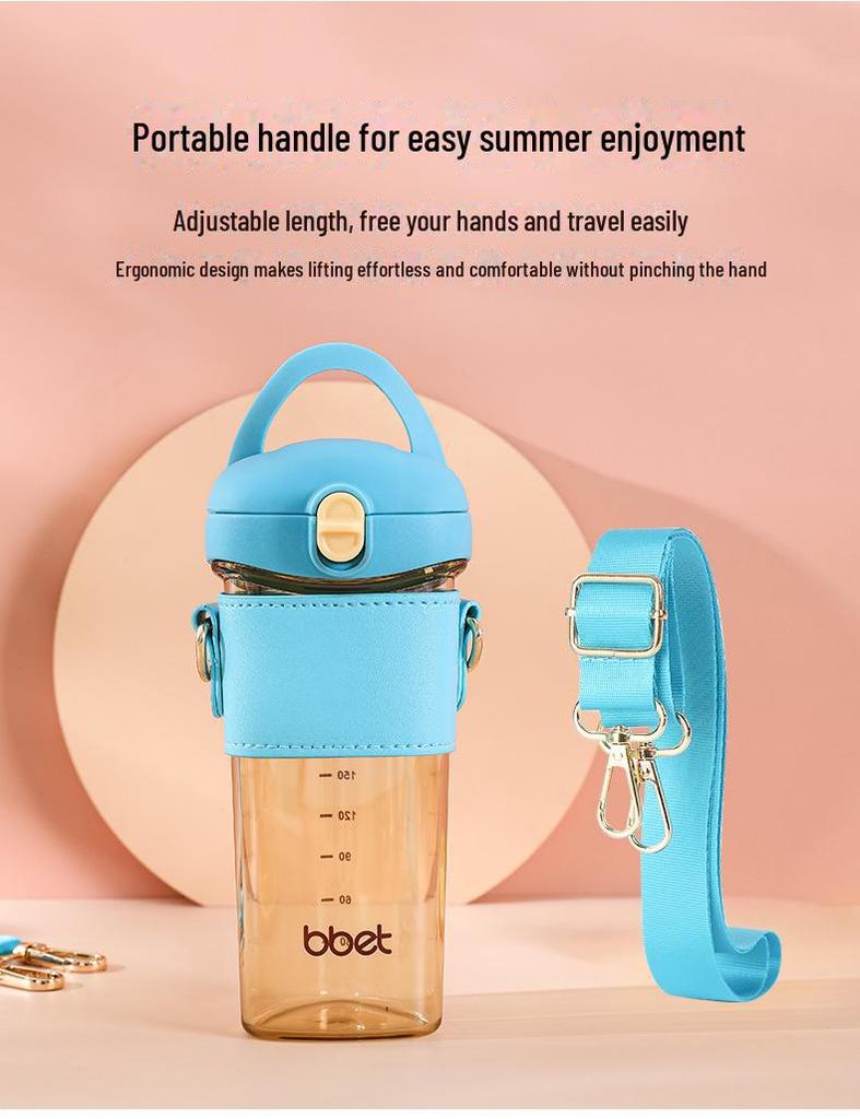 Большая емкость PPSU обучающая кружка для детей от 6 месяцев и старше - летняя бутылка для питьевой воды