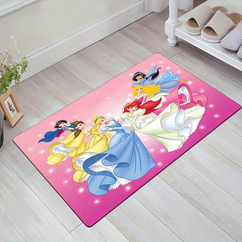 1pc Princess Pattern Area Rug Soft Flannel Floor Mat for Living Room,Office,Bedroom and Carpet
