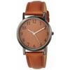 Arias Men's Analog Watch with Leather Band, Waterproof, Brown, A41M03